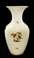 Rotschild mintás Herendi porcelán váza, kézzel festett, jelzett, apró kopásokkal, m: 25 cm