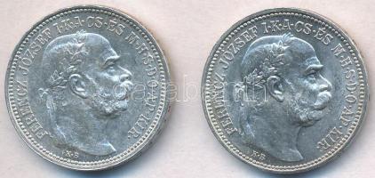 1914KB 1K Ag "Ferenc József" (2x) T:1- Adamo K5.1