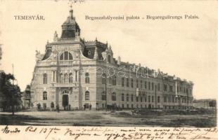 Temesvár, Timisoara; Begaregulirungs Palais / Bega szabályozási palota, Moravetz és Weisz kiadása / river regulation palace (kis szakadás / small tear)