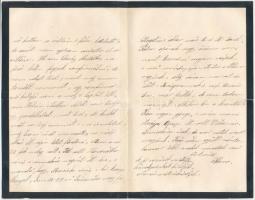 1886 Jánosi, Nyáry Ilona leve testvéréhez, báró Nyáry Lászlóhoz