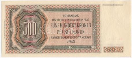 Német Harmadik Birodalom / Cseh-Morva Protektorátus 1942. 500K 2. kiadás T:I,I- German Third Reich /...