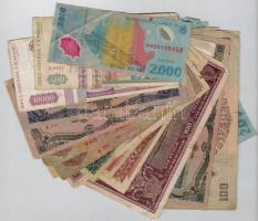 40db-os vegyes magyar és román bankjegy tétel T:III-V