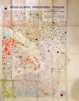 1942 Közép-Európa nemzetiségi térképe. Kidolgozta Dr. Jakabffy Imre. Teleki Pál tudományos intézet. ...
