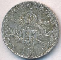 Ausztria 1908. 1K Ag "Ferenc József - Jubileum" T:2
Austria 1908. 1 Corona Ag "Franz...