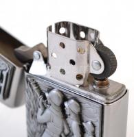 Zippó öngyújtó tűzoltós dombornyomással eredeti dobozában / Fire brigade Zippo lighter in original b...