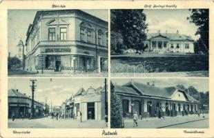 Putnok, Déri ház, Gróf Serényi kastély, Birnbaum J. Henrik cipő üzlete, vasútállomás, Gärtner I. kiadása (EB)