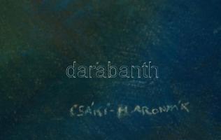 Csáki jelzéssel: Katona portré. Vegyes technika, karton, 59×44 cm