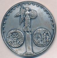 Lengyelország DN "Báthory István lengyel király" ezüstözött Br emlékérem (70mm) T:2
Polan...