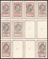 1875 23 klf osztrák okmánybélyeg 2 albumlapon