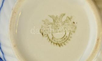 Villeroy&Boch hiányos teás készlet, 3 db, jelzett, az egyiken kis lepattanás, m: 8 és 20 cm közö...