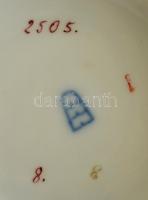 Victoria váza mitológiai jelenettel, matricás, jelzett, kopott, m: 24 cm