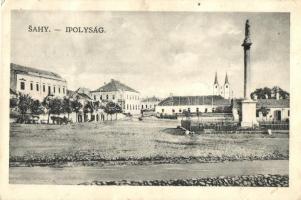 Ipolyság, Sahy; utcakép, Polgár kiadása / street view, 1938 Az első visszatért magyar város Ipolyság So. Stpl. (Rb)