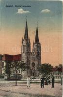 Szeged, Rókusi templom, villamos (EK)