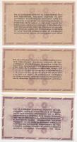 1946. 100.000AP (3x) 2db sorszámos, mindhárom papírránccal, egyiken nyomathiba "ADÓJEGY" ó...