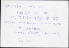 1980 Budapest, A Kőbányai Sörgyár Bacsó Béla utcai épülete, modern előhívás, hátoldalon feliratozva,...