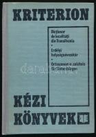 Szabó M. Attila - Szabó M. Erzsébet: Erdélyi helységnévszótár. Kolozsvár, 1992, Kriterion. Kiadói félvászon kötésben. Magyar, német, román nyelven.
