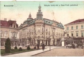 Kolozsvár, Cluj - 5 db RÉGI városképes lap, vasútállomás / 5 pre-1945 town-view postcards, railway station