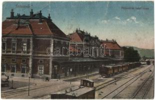 Kolozsvár, Cluj - 5 db RÉGI városképes lap, vasútállomás / 5 pre-1945 town-view postcards, railway s...