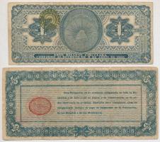 Mexikó / Ideiglenes kormány 1916. 1P + 1914. "Ideiglenes Szövetségi Kölcsönykötvény" 5P T:...