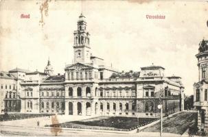 Arad - 4 db RÉGI városképes lap, autóbusz, vegyes minőség / 4 pre-1945 town-view postcards, autobus,...