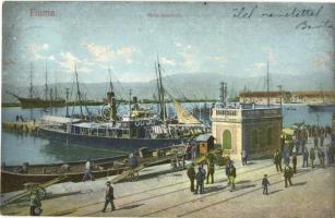 Fiume - 5 db RÉGI városképes lap / 5 pre-1945 town-view postcards