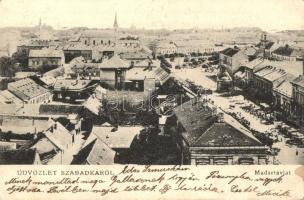 Szabadka, Subotica - 4 db RÉGI városképes lap / 4 pre-1945 town-view postcards