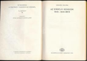 Sárközi Zoltán: Az erdélyi szászok 1848-1849-ben. Bp., 1974, Akadémiai Kiadó. Értekezések a Történet...