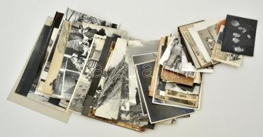 Nagy fotó tétel, különböző időszakokból, vegyes témákban(városképek, csoportképek, kirándulás életképei, természetfotók, felvonulások, stb.)