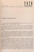 1957-1958 Foto IV. évf 1-8. számok, V. évf. 1-12. szám. Átkötött félvászon-kötés, teljes évfolyamok,...