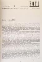 1957-1958 Foto IV. évf 1-8. számok, V. évf. 1-12. szám. Átkötött félvászon-kötés, teljes évfolyamok,...
