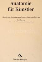 Barcsay Jenő: Anatomie für Künstler. Bp., 1967, Corvina. Kiadói egészvászon-kötés, kopottas borítóva...