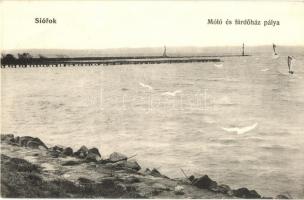 Siófok, Móló és fürdőház pálya. Balatoni Szövetség kiadása