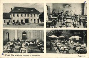 Kapuvár, Hotel Ehn szálloda, étterem és kávéház, terasz, belső (Rb)