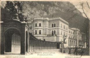 Herkulesfürdő, Baile Herculane - 5 db RÉGI városképes lap / 5 pre-1945 town-view postcards