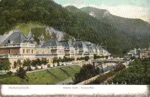 Herkulesfürdő, Baile Herculane - 5 db RÉGI városképes lap / 5 pre-1945 town-view postcards