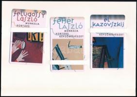 Kortárs képzőművészet műanyag kártyákon. Az Állami Nyomda Rt. alkalmi sorozata. Többek közt El Kazov...