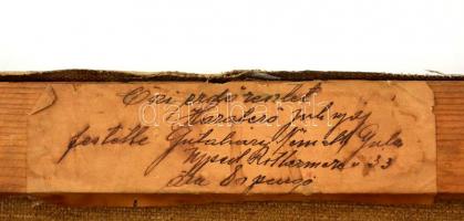 Gutaházy Németh Gyula (1892-1959): Hazatérő juh nyáj. Olaj, vászon, jelzett, restaurált, 40×50 cm