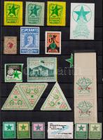 1914-1982 Eszperantó bélyegek, 21 db (Budapest, Győr, Abaliget, Balatonfüred, Leipzig)