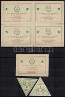1957-1962 Évfordulós eszperantó blokk R! és 3 db bélyeg