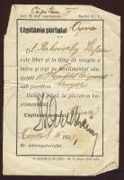 1934 Éjszakai belépő az orsovai kikötőbe (gyűrött)