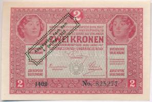 1917. 2K hamis Ausgegeben nach dem 4. Oktober 1920 felülbélyegzéssel (fake overprint) T:I,I-