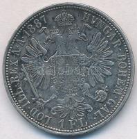 Ausztria 1887. 1Fl Ag "Ferenc József" T:2 patina, ph.
Austria 1887. 1 Florin Ag "Fra...