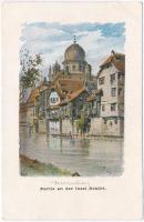 9 db RÉGI magyar és külföldi zsinagógákat ábrázoló képeslap jó minőségben; Dijon, Trieste, Nürnberg,...