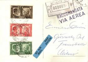 Dux - Benito Mussolini. Foto Luce. Air mail (EK)