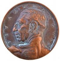 1921. "Petar Dobrovic / Arti et Justitiae" kétoldalas Br plakett, Dobrovics Péterről, szerb származású művészről a rövid életű Baranya-bajai Szerb-Magyar Köztársaság vezetőjéről T:2,2- patina, oxidáció Hungary 1921. "Petar Dobrovic / Arti et Justitiae" double sided Br plaque about Petar Dobrovic artist with serbian ancestry and leader of the short-lived Serbian-Hungarian Baranya-Baja Republic :C:XF,VF patina, corrosion