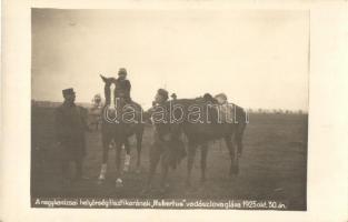 1925 Nagykanizsa, Helyőrségtisztikar "Hubertus" vadászlovaglása október 30-án. photo