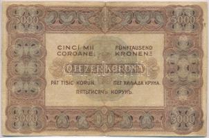 1920. 5000K "Orell Füssli Zürich" piros sorozat- és sorszám T:III-
Hungary 1920. 5000 Kor...