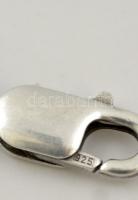 Ezüst(Ag) "csontos" karkötő, jelzett, h: 18,5 cm, nettó: 25,8 g