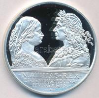1990. 500Ft Ag "Mátyás király / Beatrix" tanúsítvánnyal T:PP enyhe felületi karc Adamo EM113