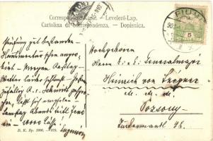 A Slavonia kivándorló hajó Fiume kikötőjében, Divald Károly 878. / Slavonia vapore della societa Cun...